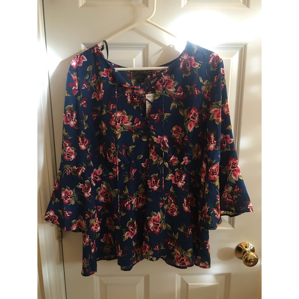 Forever21+ Floral Blouse